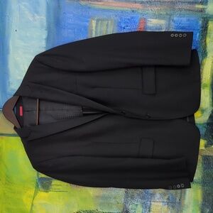 John Varvatos 2 Button Black Blazer Mens Size 40R